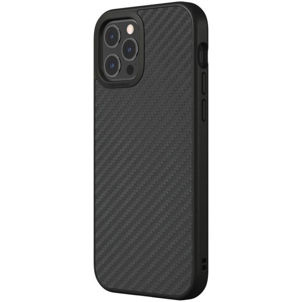 RhinoShield Coque SolidSuit iPhone 12 (Pro) - Carbon Fiber Black