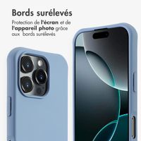 imoshion Coque arrière Color avec cordon amovible et MagSafe Apple iPhone 16 Pro Max - Ash Blue