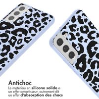 imoshion Coque design en silicone avec cordon Samsung Galaxy S22 - Animal Lila