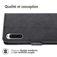 imoshion Étui de téléphone portefeuille Luxe Sony Xperia 10 V - Noir