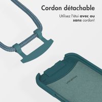 imoshion Coque arrière Color avec cordon amovible et MagSafe Apple iPhone Air - Vert foncé