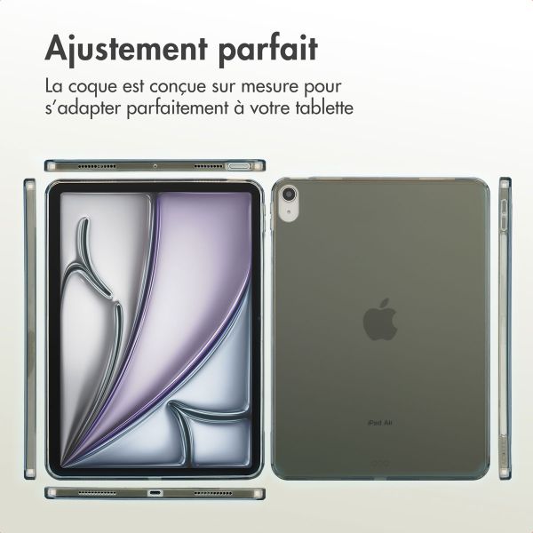 Accezz Coque Frosted Apple iPad Air 11 pouces (2025) M3 / (2024) M2 / Air 5 (2022) / Air 4 (2020) - Noir