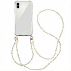 imoshion Coque avec dragonne + bracelet - Perles Apple iPhone X / Xs - Transparent