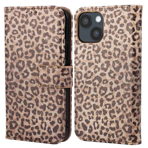 imoshion Étui de téléphone portefeuille Design iPhone 14 - Leopard Mood