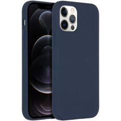 Accezz Coque Liquid Silicone avec MagSafe Apple iPhone 12 (Pro) - Bleu
