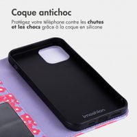 imoshion Étui de télephone portefeuille Design Apple iPhone 13 - Dusty Rose Blossoms