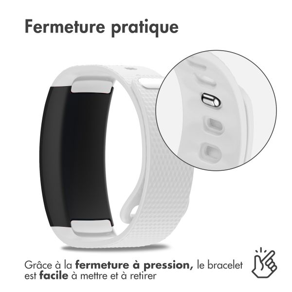 imoshion Bracelet en silicone Samsung Gear Fit 2 / 2 Pro - Blanc