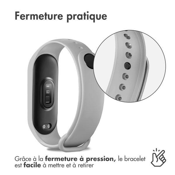 imoshion Bracelet sport en silicone Xiaomi Mi Band 7 - Gris