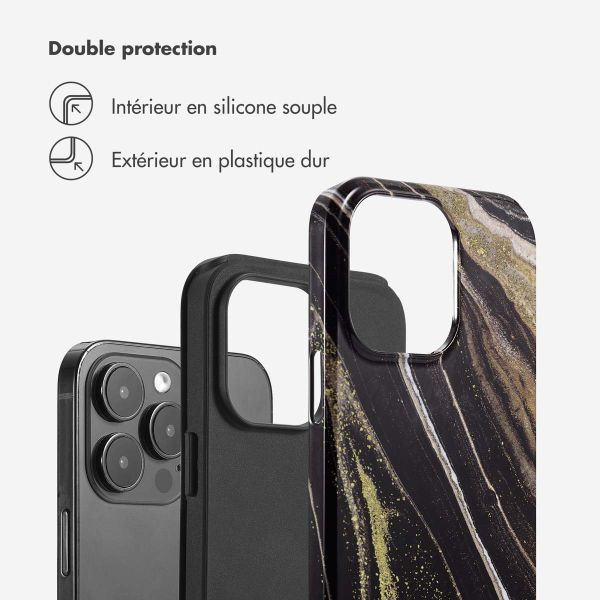 Selencia Coque arrière Vivid Apple iPhone 14 Pro Max - Chic Marble