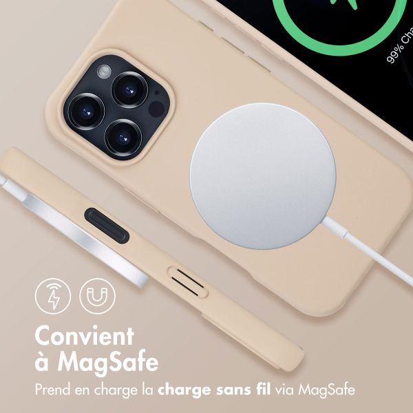 imoshion Coque arrière Color avec cordon amovible et MagSafe Apple iPhone 16 Pro - Nude