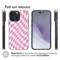 imoshion Coque Design iPhone 14 Pro Max - Retro Pink Check