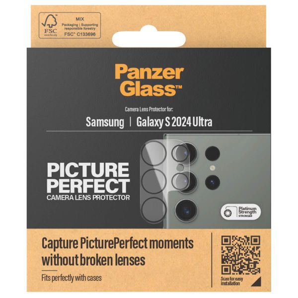 PanzerGlass Protection Caméra en verre trempé Samsung Galaxy S24 Ultra