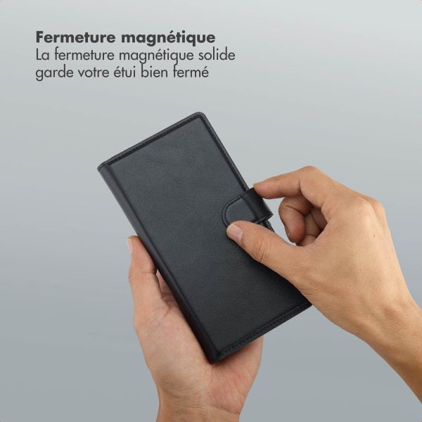 Selencia Étui portefeuille amovible Olyn avec MagSafe Samsung Galaxy S25 Ultra - Noir