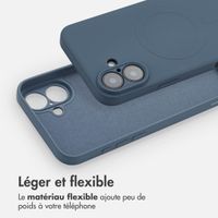 imoshion Coque Couleur avec MagSafe Apple iPhone 16 Plus - Bleu foncé