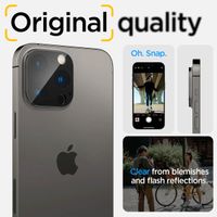 Spigen GLAStR Protection Caméra en verre trempé Apple iPhone 14 Pro / 14 Pro Max - Noir