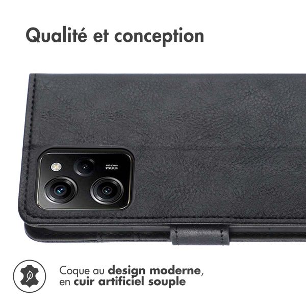 imoshion Étui de télephone portefeuille Xiaomi Poco X5 Pro 5G - Noir
