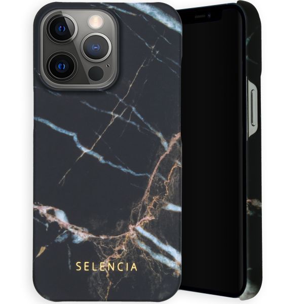 Selencia Coque Maya Fashion iPhone 13 Pro - Marble Black