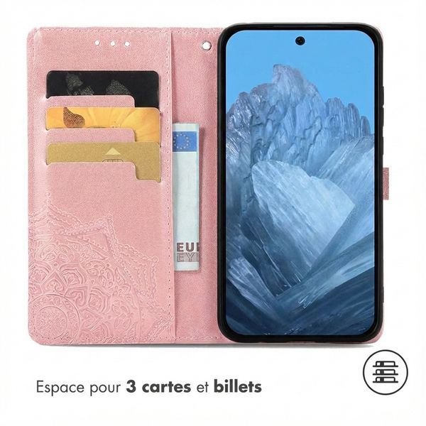 imoshion Etui de télephone Mandala Google Pixel 9 Pro XL - Rose Doré
