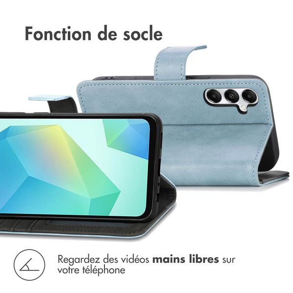 imoshion Étui de téléphone portefeuille Luxe Samsung Galaxy A26 - Bleu clair