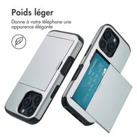 imoshion Coque arrière avec porte-cartes iPhone 16 Pro - Gris