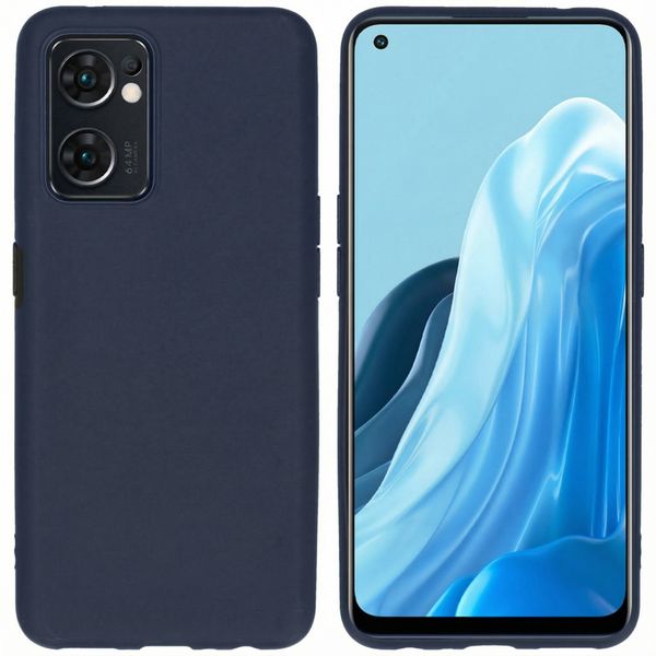 imoshion Coque Couleur Oppo Find X5 Lite 5G - Bleu foncé