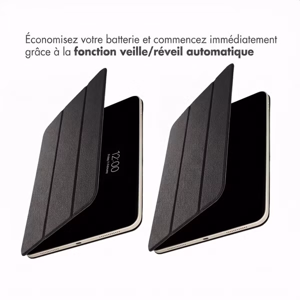 Accezz Coque tablette trifold en cuir Apple iPad Pro 13 (2025) M5 / (2024) M4 - Noir