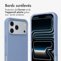 imoshion Coque arrière Color avec cordon amovible et MagSafe Apple iPhone 17 Pro - Ash Blue