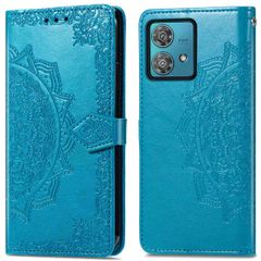 imoshion Etui de téléphone portefeuille Mandala Motorola Edge 40 Neo - Turquoise