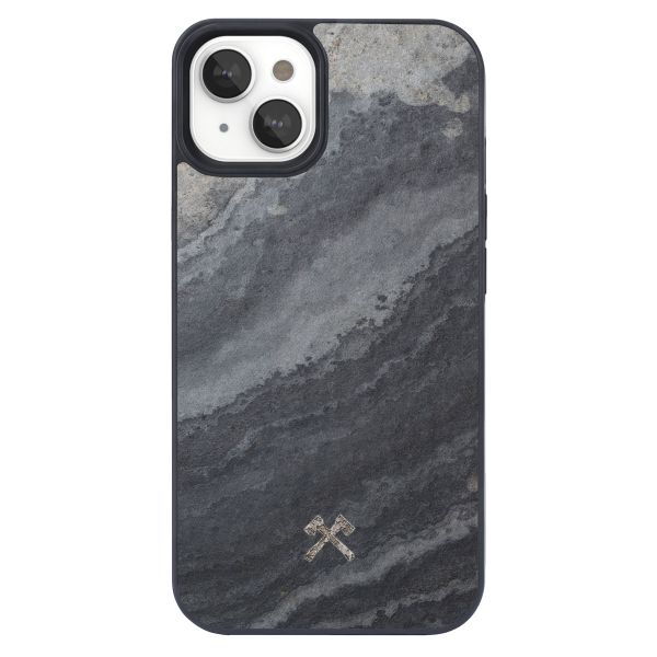 Woodcessories Coque Bumper MagSafe iPhone 15 - Stone Camo Gray Black