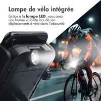 imoshion Support de téléphone pour vélo avec powerbank - Support de téléphone vélo - Powerbank sans fil - 5 000 mAh - Noir