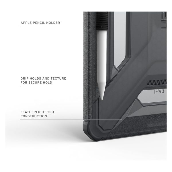 UAG Coque arrière Scout LT Apple iPad 11 (2025) 11 pouces A16 / iPad 10 (2022) 10.9 pouces - Ash