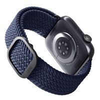 Uniq Bracelet tressé Aspen Apple Apple Watch Series 1 á 9 / SE (38/40/41 mm) | Series 10 (42 mm) - Bleu Oxford