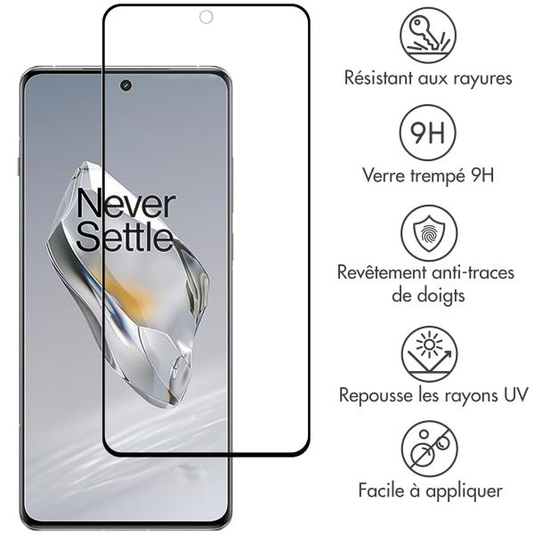 Accezz Protection d'écran en verre trempé Full Cover OnePlus 12