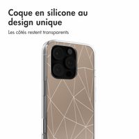 imoshion Coque Design iPhone 16 Pro - Graphic Lines Beige