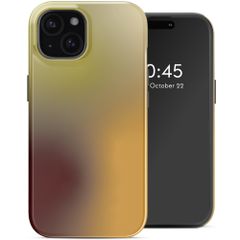 Selencia Coque arrière Vivid avec MagSafe Apple iPhone 15 - Gradient Olive Dust