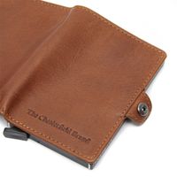 The Chesterfield Brand Porte-cartes Albury - Porte-cartes en cuir véritable pour 6 cartes - Cognac