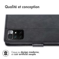 imoshion Étui de téléphone portefeuille Luxe Xiaomi Redmi 10 - Noir