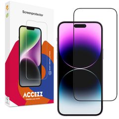 Accezz Protection d'écran en verre trempé Full Cover Apple iPhone 15 Pro Max