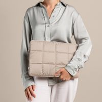 Selencia Pochette ordinateur Puffy 15-16 pouces - Beige