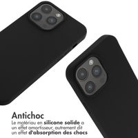 imoshion Coque en silicone avec cordon Apple iPhone 14 Pro Max - Noir
