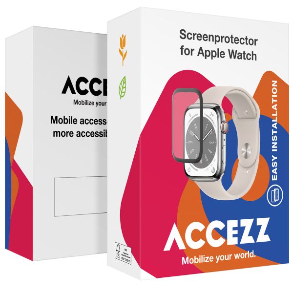 Accezz 2x Protecteur d'écran avec applicateur pour Apple Watch Series 4-6 / SE - 40 mm