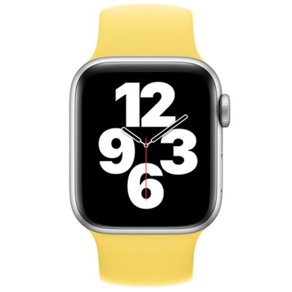 Apple Bracelet Boucle unique en Silicone Apple Watch | 38/40/41/42 mm - Taille 5 - Gingembre