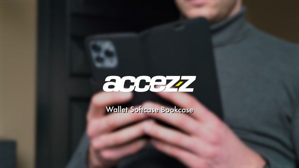 Accezz Étui de téléphone portefeuille Wallet Samsung Galaxy S23 Ultra - Noir