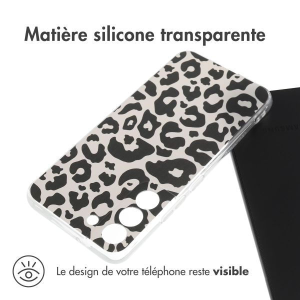 imoshion Coque Design Samsung Galaxy S22 - Leopard Transparent