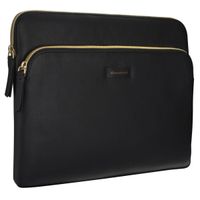 dbramante1928 ﻿Paris+ Sleeve - Pochette ordinateur 13 pouces - Cuir véritable - MacBook Pro / Air 13 pouces - Night Black