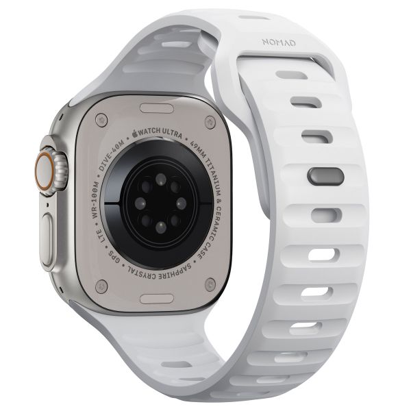 Nomad Bracelet Sport FKM Apple Watch Series 1 á 10 / SE / Ultra (2) (44/45/46/49 mm) - Blanc