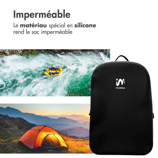 imoshion Sac à dos Hermétique et Étanche 10L - Petit - Noir