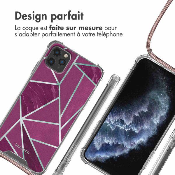 imoshion Coque Design avec cordon iPhone 11 Pro - Bordeaux Graphic