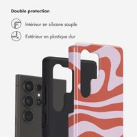 Selencia Coque arrière Vivid Samsung Galaxy S25 Ultra - Dream Swirl Pink