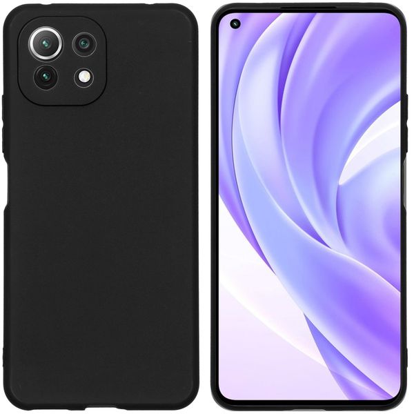 imoshion Coque Couleur Xiaomi Mi 11 Lite (5G/4G) / 11 Lite 5G NE - Noir